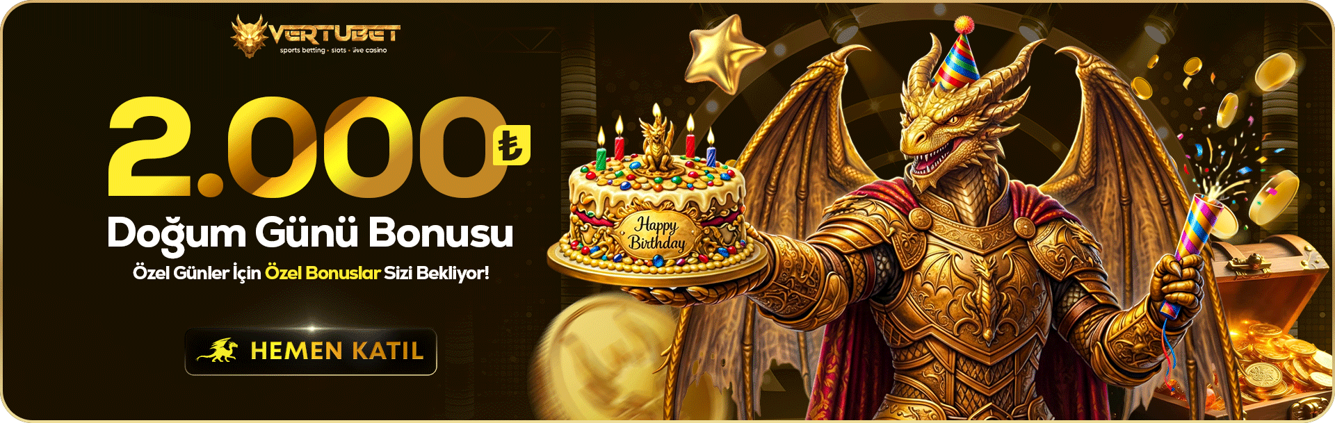 2.000 TL Doğum Günü - Vertubet